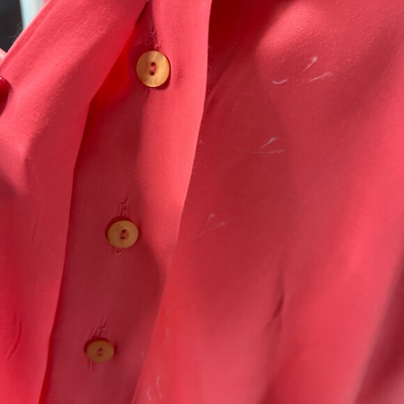 Women's Pink Button Down Shirt - Picture 5 of 15